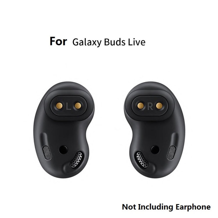 2 Sets Bluetooth Earphone Silicone Earplug Caps For Samsung Galaxy Buds Live(Black-2 Pairs) - Apple Accessories by buy2fix | Online Shopping UK | buy2fix