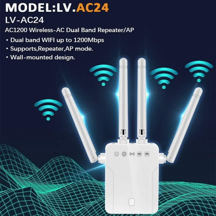 M-95B 300M Repeater WiFi Booster Wireless Signal Expansion Amplifier(White - US Plug) - Broadband Amplifiers by buy2fix | Online Shopping UK | buy2fix