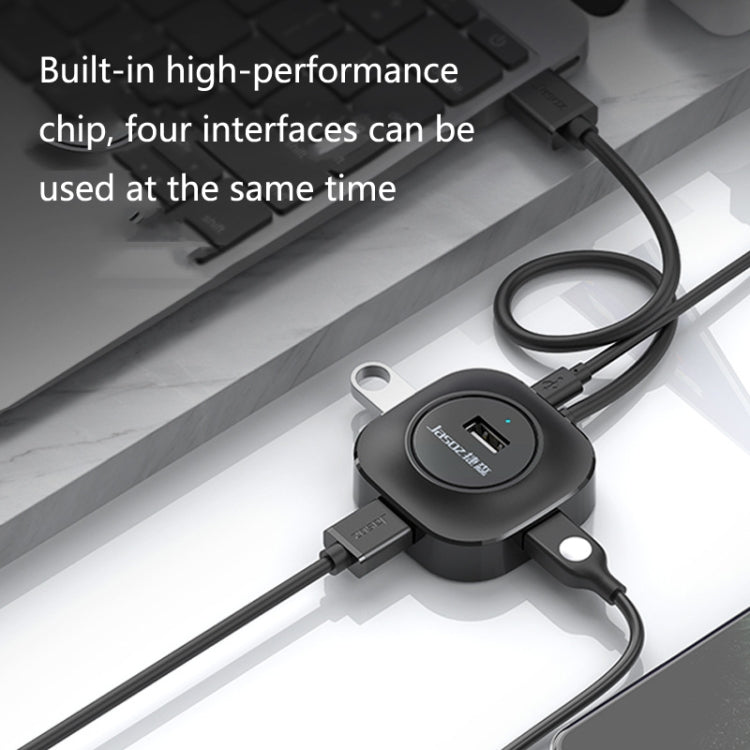 Jasoz High-Speed USB2.0 4-Ports HUB 1 to 4 Docking HUB, Colour: White 0.3m - USB 2.0 HUB by Jasoz | Online Shopping UK | buy2fix