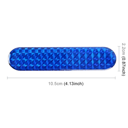 2 PCS High-brightness Laser Reflective Strip Warning Tape Decal Car Reflective Stickers Safety Mark(Blue) - Warning Sticker by buy2fix | Online Shopping UK | buy2fix