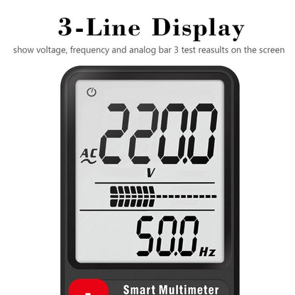 BSIDE ADMS9 Large-Screen Display Intelligent Automatic No Gear Shifting Ultra-Thin Digital Multimeter(Ordinary Screen) - Digital Multimeter by BSIDE | Online Shopping UK | buy2fix