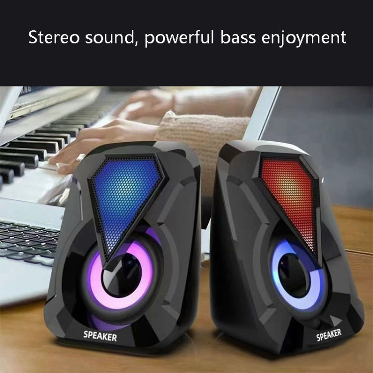 USB Wired Computer Speaker Home Desktop Game Audio -  by buy2fix | Online Shopping UK | buy2fix