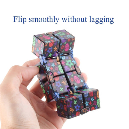 3 PCS Infinite Magic Cube Halloween & Christmas Theme Decompression Pocket Cube Second Order Cube Toy(NO.335K-3 Christmas Black) - Magic Cubes by buy2fix | Online Shopping UK | buy2fix