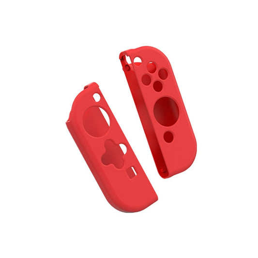 IINE Gamepad Silicone Flat Protective Sleeve Handle Split Silicone Case For Nintendo Switch Joy-Con(Double Red-L482) - Cases by IINE | Online Shopping UK | buy2fix