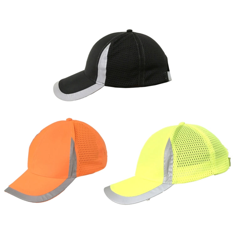 Reflective Safety Baseball Cap Breathable Construction Site Outdoor Construction Mesh Cap, Colour: Fluorescent Yellow - Workplace Safety Supplies by buy2fix | Online Shopping UK | buy2fix