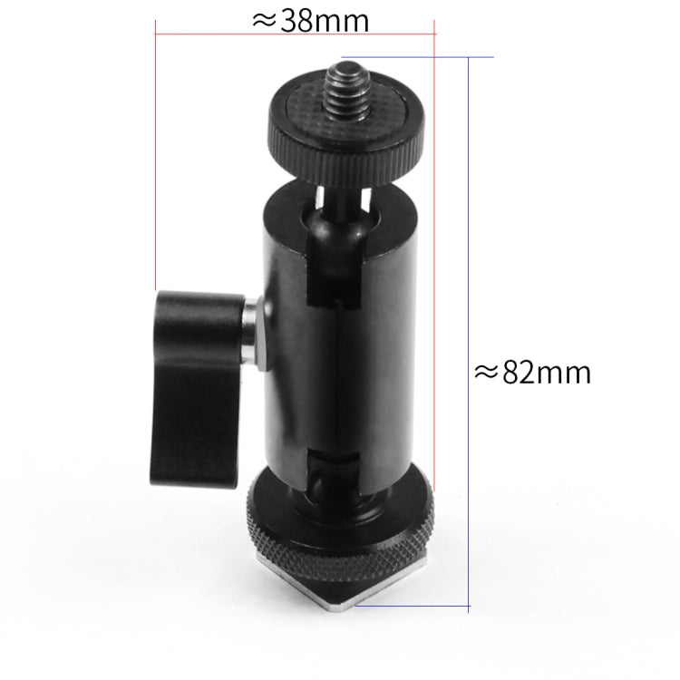 Type A Magic Arm Dual BallHead Cold Shoe 1/4 Inch Mount Adapter for GoPro Hero11 Black / HERO10 Black /9 Black /8 Black /7 /6 /5 /5 Session /4 Session /4 /3+ /3 /2 /1, DJI Osmo Action and Other Action Cameras - DJI & GoPro Accessories by buy2fix | Online Shopping UK | buy2fix