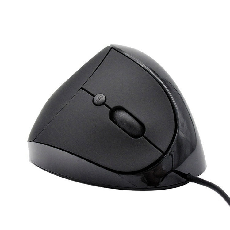 JSY-05 6 Keys Wired Vertical Mouse Ergonomics Brace Optical Mouse(Black) - Wired Mice by buy2fix | Online Shopping UK | buy2fix