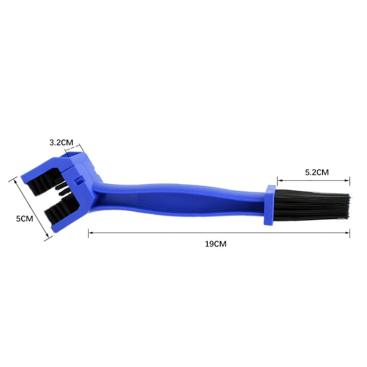 5 PCS BG-7168 Bicycle And Motorcycle Cleaning Brush Three-Sided Chain Brush, Colour: Blue - Outdoor & Sports by buy2fix | Online Shopping UK | buy2fix