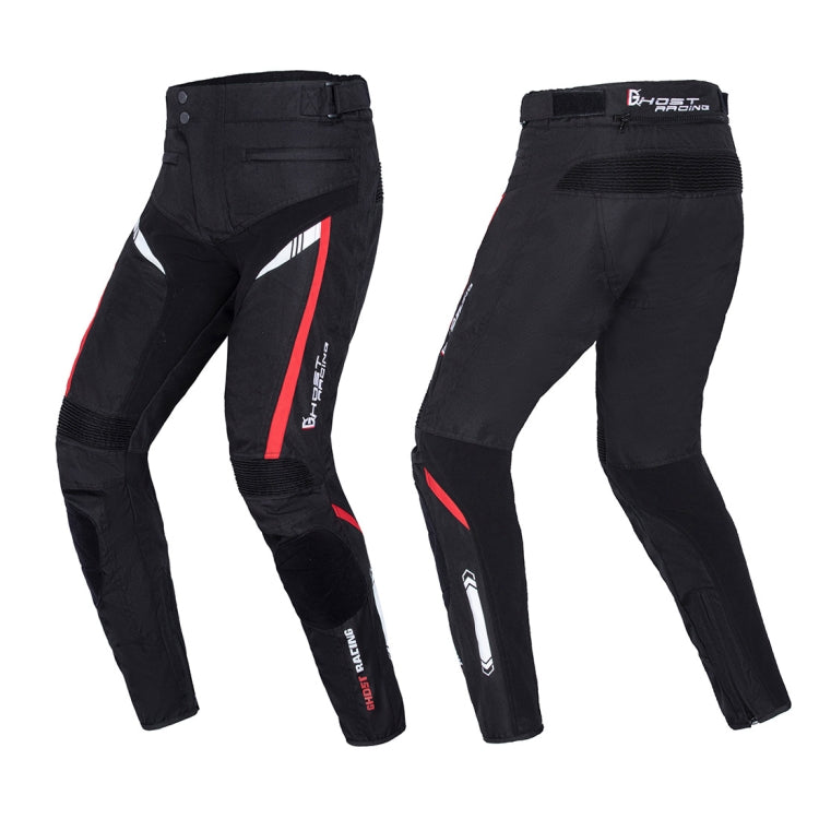 GHOST RACING GR-K06 Motorcycle Riding Trousers Racing Motorcycle Anti-Fall Windproof Keep Warm Pants, Size: XXXL(Black) - In Car by GHOST RACING | Online Shopping UK | buy2fix