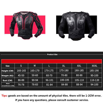 GHOST RACING F060 Motorcycle Armor Suit Riding Protective Gear Chest Protector Elbow Pad Fall Protection Suit, Size: M(Black) - In Car by GHOST RACING | Online Shopping UK | buy2fix