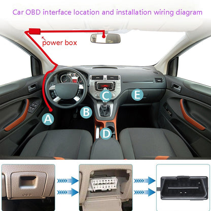 H508 OBD Car Charger Driving Recorder Power Cord 12/24V To 5V With Switch Low Pressure Protection Line, Specification: Micro Straight - In Car by buy2fix | Online Shopping UK | buy2fix