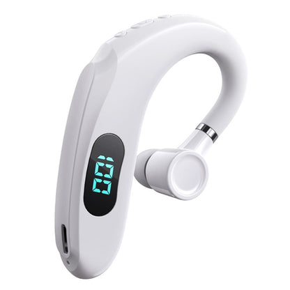 Q20 Bluetooth 5.2 Business Digital Display Sports Earhook Stereo Earphone(White) - Bluetooth Earphone by buy2fix | Online Shopping UK | buy2fix