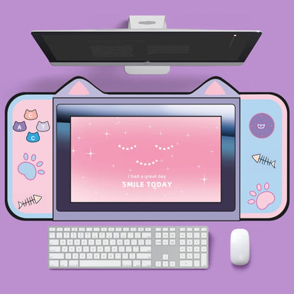 400 x 800 x 2mm Cute Cat Ear Computer Keyboard Desk Pad Mouse Pad(1) - Mouse Pads by buy2fix | Online Shopping UK | buy2fix