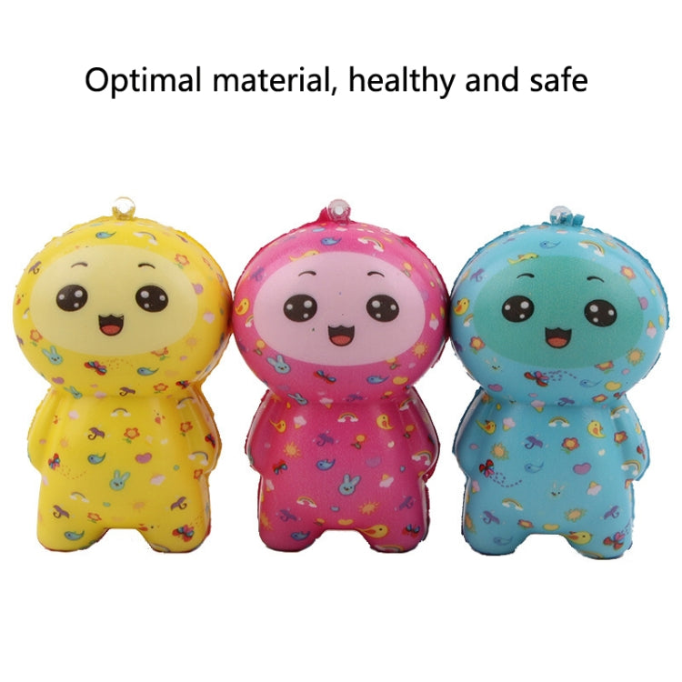 2 PCS TTPU1252 Color-Printed Smiley Face Doll Slow Rebound Decompression Toy(Pink) - Squeeze Toys by buy2fix | Online Shopping UK | buy2fix