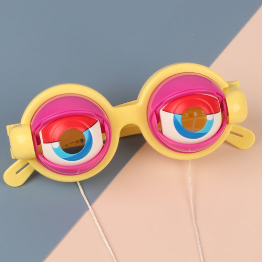 3 PCS Children Funny Glasses Toys Amusing Tricky Props(Pink Yellow) -  by buy2fix | Online Shopping UK | buy2fix