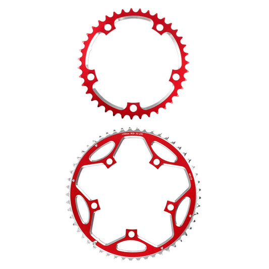 WEST BIKING 2-Piece 53t-39t Road Bike Aluminum Alloy Gear(Red) - Bicycle Chains & Rounds by WEST BIKING | Online Shopping UK | buy2fix