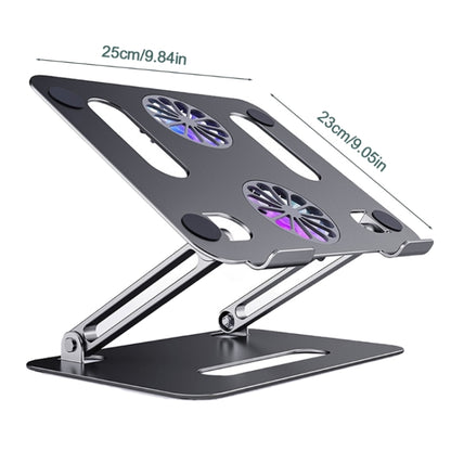 BONERUY P43F Aluminum Alloy Folding Computer Stand Notebook Cooling Stand, Colour: Silver - Cooling Pads by BONERUY | Online Shopping UK | buy2fix