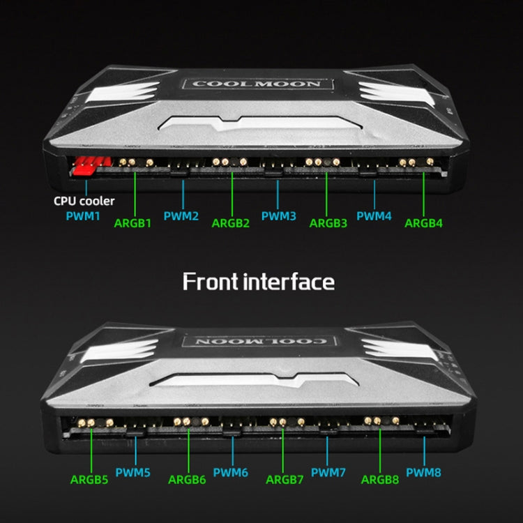 COOLMOON CM-MPAC PWM 5V ARGB Cooling Fan Remote Control For PC Case Chassis, Style: 4 in 1  (White) -  by COOLMOON | Online Shopping UK | buy2fix