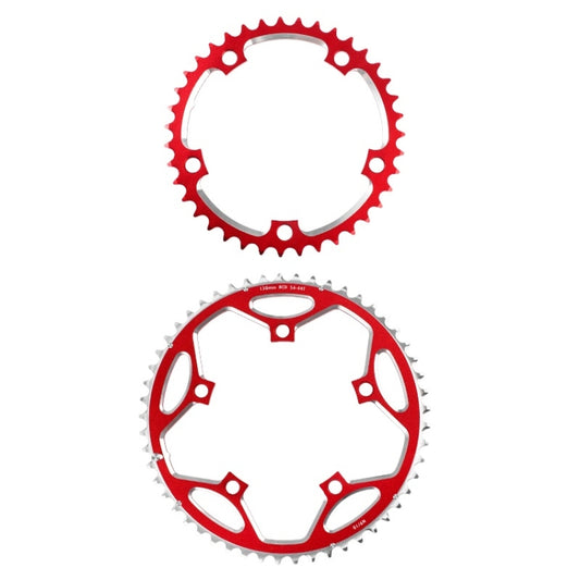 WEST BIKING YP0719273 Road Bike 56T-44T Double-Disc Aluminum Alloy Gears(Red) - Outdoor & Sports by WEST BIKING | Online Shopping UK | buy2fix