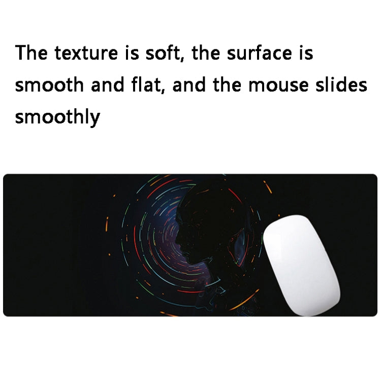 Hand-Painted Fantasy Pattern Mouse Pad, Size: 400 x 900 x 3mm Seaming(6 Stars and You) - Mouse Pads by buy2fix | Online Shopping UK | buy2fix