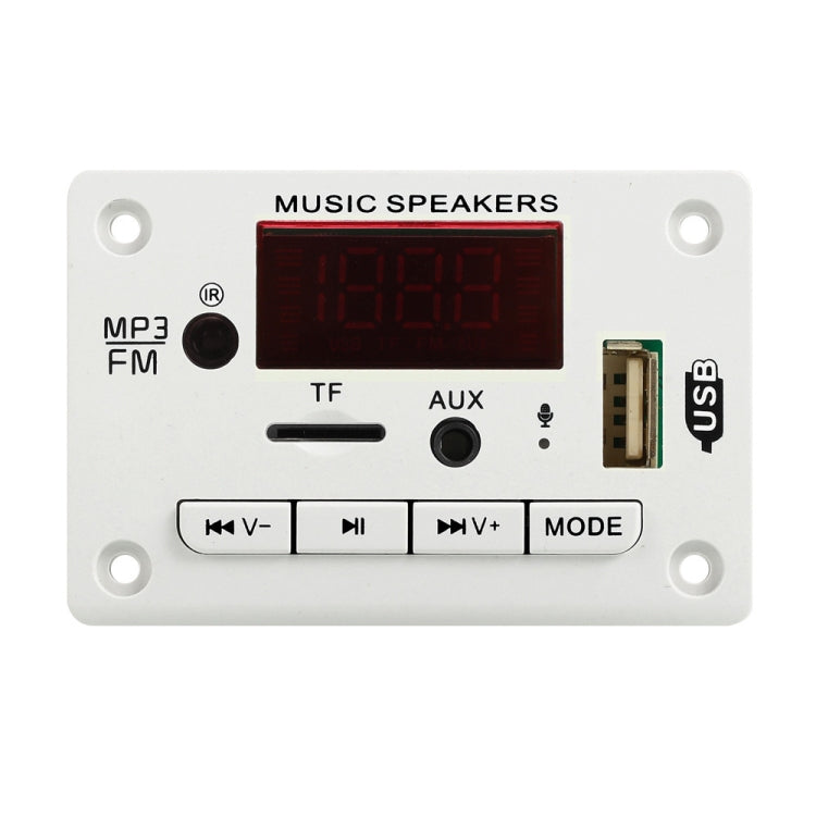 5V Car Color Display Audio Bluetooth MP3 Decoder Board(White) - In Car by buy2fix | Online Shopping UK | buy2fix