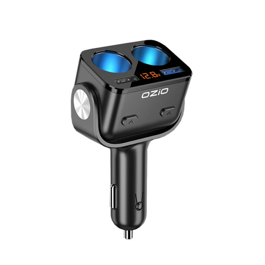 Ozio Car Charger Cigarette Lighter With USB Plug Car Charger, Model: Y48Q 6.5A Black - In Car by buy2fix | Online Shopping UK | buy2fix