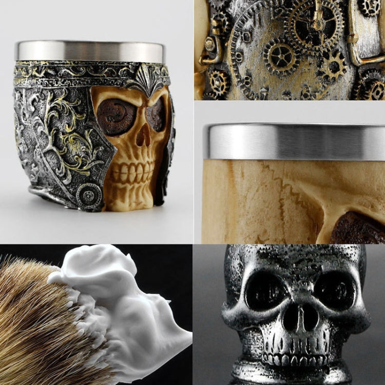 Skull Cleansing Shaving and Foaming Tools, Color Classification: Skull Head Beard Brush - Hair Trimmer by buy2fix | Online Shopping UK | buy2fix