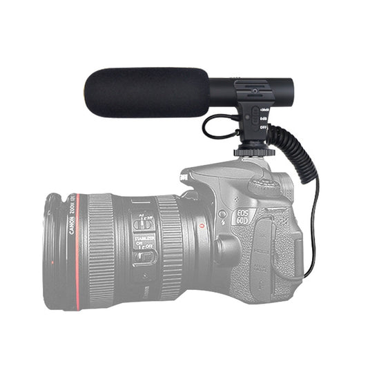 MAMEN MIC-05 Micro SLR Camera Microphone(Black) - Consumer Electronics by MAMEN | Online Shopping UK | buy2fix