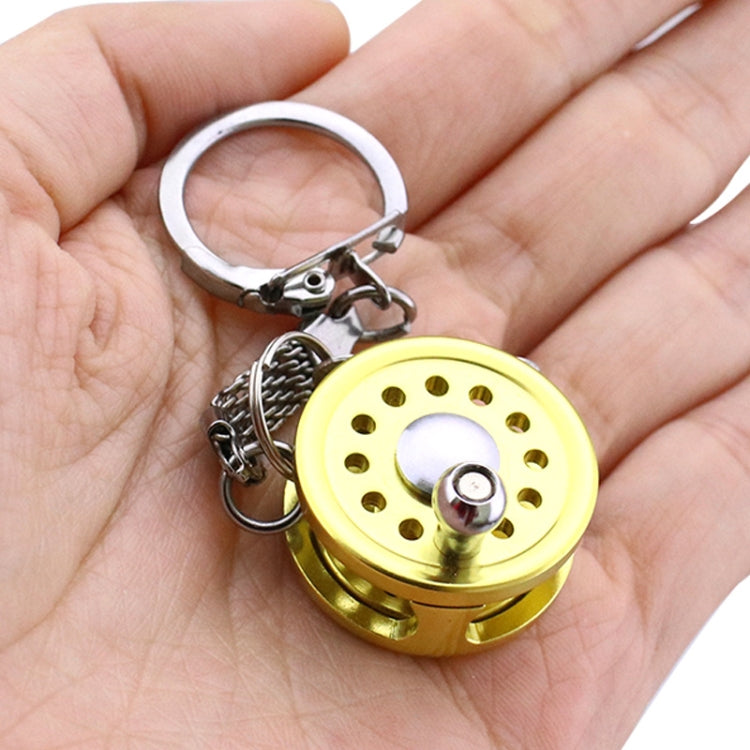 Metal Fishing Wheel Decoration Pendant Mini Wheel Fish Key Chain, Color: B - In Car by buy2fix | Online Shopping UK | buy2fix