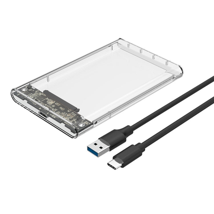 TU31 2.5 Inch USB3.1 TYPE-C Interface Hard Disk Transparent Protective Shell - HDD Enclosure by buy2fix | Online Shopping UK | buy2fix