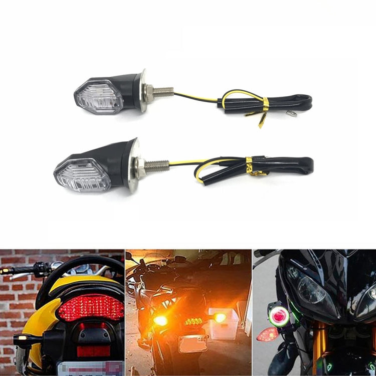 1 Pair Motorcycle Steering Lamp Small Shark LED Highlight(MK-100) - In Car by buy2fix | Online Shopping UK | buy2fix