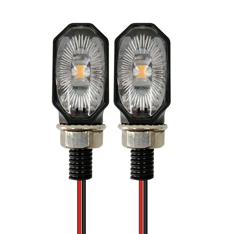 1 Pair MK-099 LED Motorcycle Steering Light Signal Lamp(Small Elliptical) - In Car by buy2fix | Online Shopping UK | buy2fix