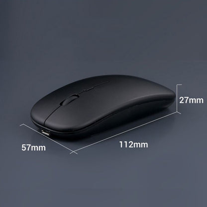 C7002 2400DPI 4 Keys Colorful Luminous Wireless Mouse, Color: Dual-modes Black - Wireless Mice by buy2fix | Online Shopping UK | buy2fix