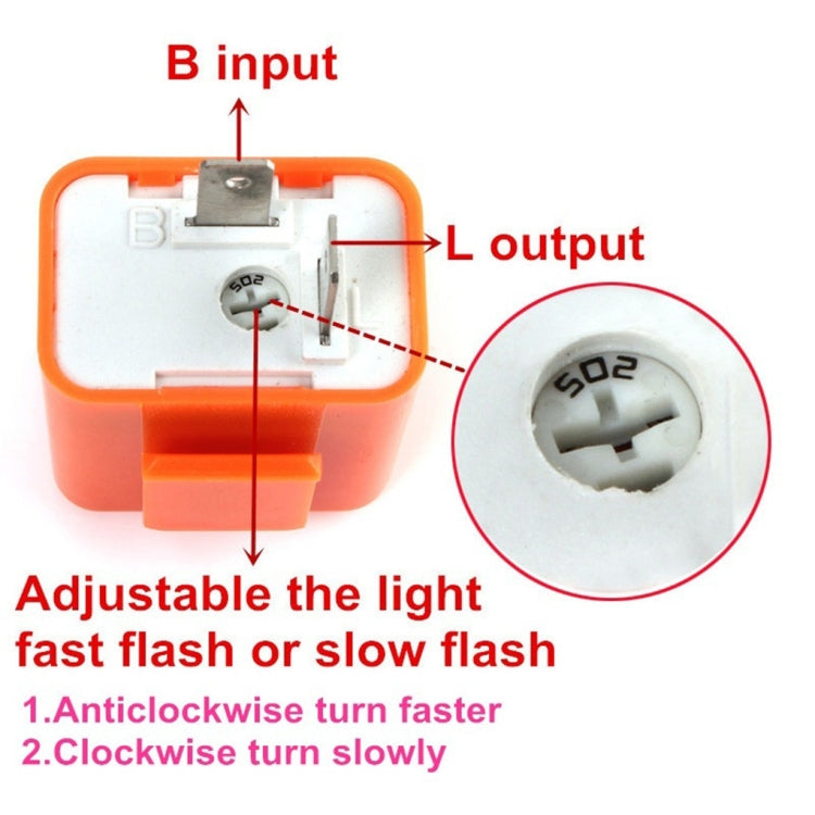 Motorcycle LED Turn Signal Relay(Fresh Orange) - In Car by buy2fix | Online Shopping UK | buy2fix