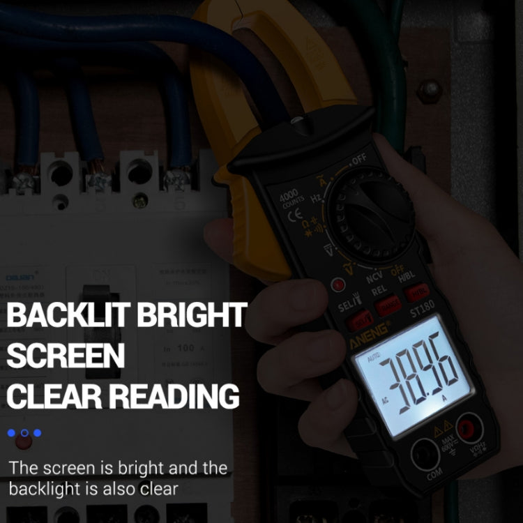 ANENG ST180 Digital Display Clamp AC & DC Intelligent Voltage Multimeter(Yellow) - Digital Multimeter by ANENG | Online Shopping UK | buy2fix