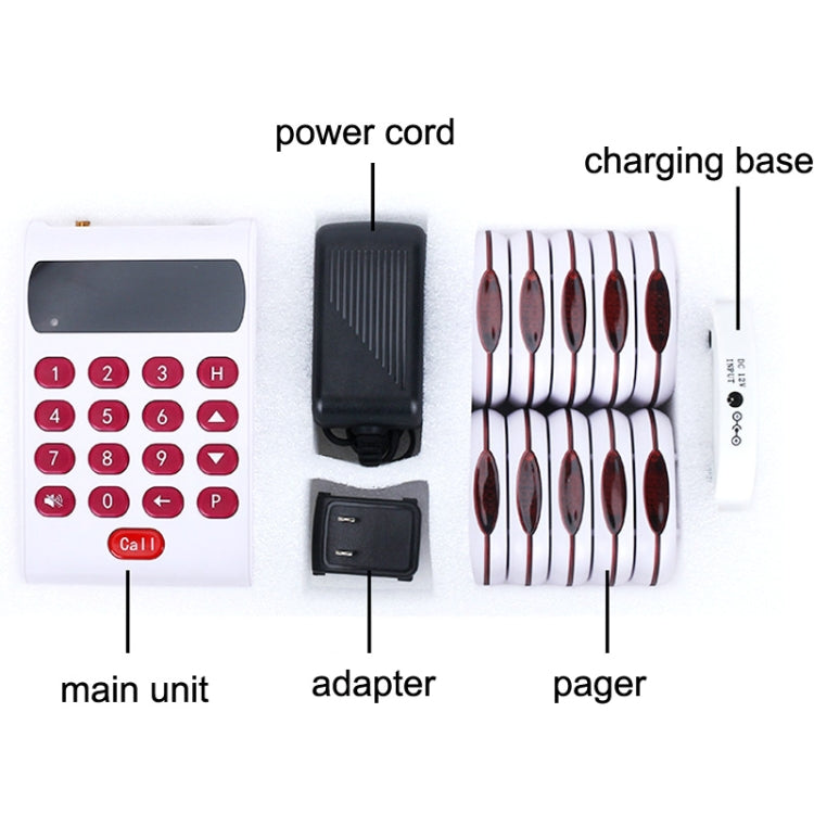 QC03 Wireless Meal Picker Restaurant Vibrating Bell Caller - Alarm System by buy2fix | Online Shopping UK | buy2fix