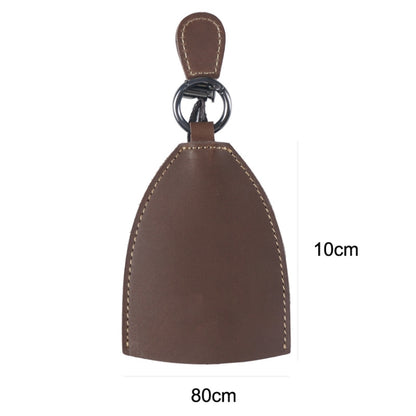 18Y-009 Vintage Handmade Leather Car Pull-Out Key Case(Oil Wax Skin Tea) - In Car by buy2fix | Online Shopping UK | buy2fix