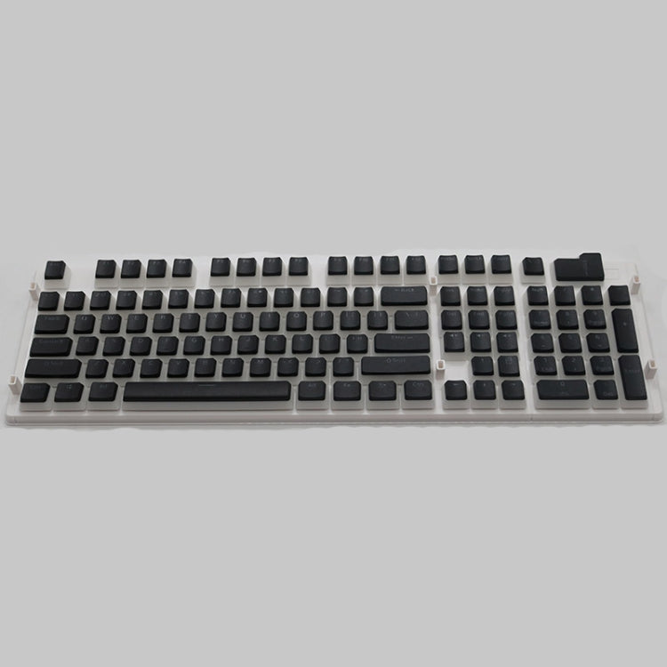 Pudding Double-layer Two-color 108-key Mechanical Translucent Keycap(Black) - Silicone / Sticker by buy2fix | Online Shopping UK | buy2fix