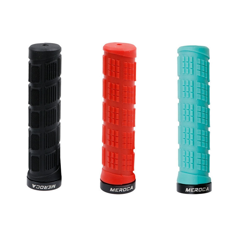 MEROCA Mountain Bike Anti-slip Shock Absorber Riding Grip Cover, Style: One Side Lock ME38 Red - Outdoor & Sports by MEROCA | Online Shopping UK | buy2fix