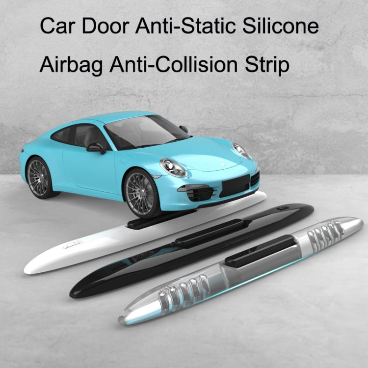 4 PCS Car Door Anti-Static Silicone Airbag Anti-Collision Strip, Colour: Black - In Car by buy2fix | Online Shopping UK | buy2fix