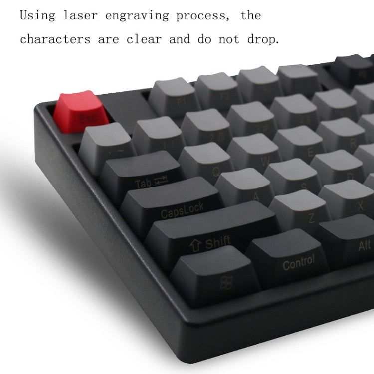 Mechanical Keyboard Laser PBT Keycap Light Gray Side Words - Other by buy2fix | Online Shopping UK | buy2fix