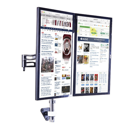 Gibbon Mounts D08W-300  Monitor Bracket Dual Screen Wall Bracket Splicing Computer Bracket - Laptop Stand by Gibbon Mounts | Online Shopping UK | buy2fix