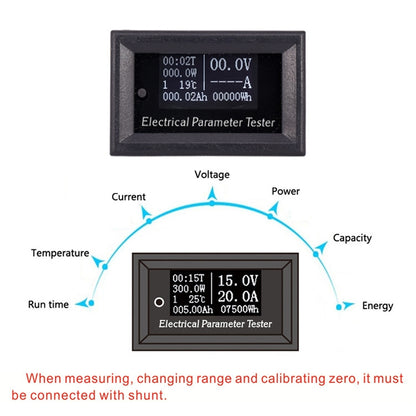 OLED 50A / 100A Universal Voltage Current Power Meter(Separate Meter) - Consumer Electronics by buy2fix | Online Shopping UK | buy2fix