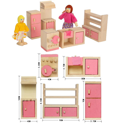 Pretend Play Mini Simulation Children Small Furniture Doll House Toy(Kitchen) - Pretend Play Toys by buy2fix | Online Shopping UK | buy2fix