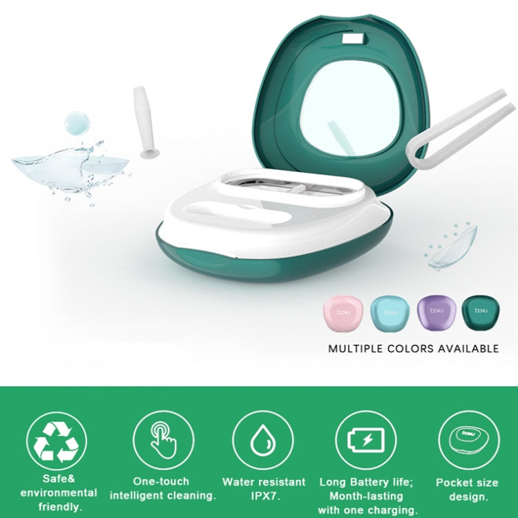 BAKU BA-2030 Portable Ultrasonic Contact Lens Cleaner(Green) - Ultrasonic Cleaner by BAKU | Online Shopping UK | buy2fix