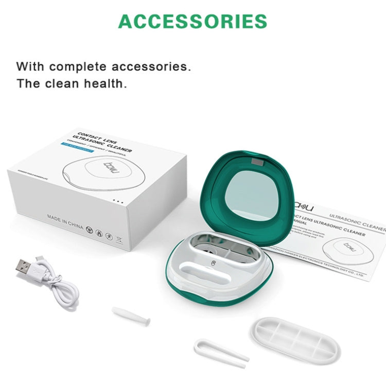 BAKU BA-2030 Portable Ultrasonic Contact Lens Cleaner(Green) - Ultrasonic Cleaner by BAKU | Online Shopping UK | buy2fix