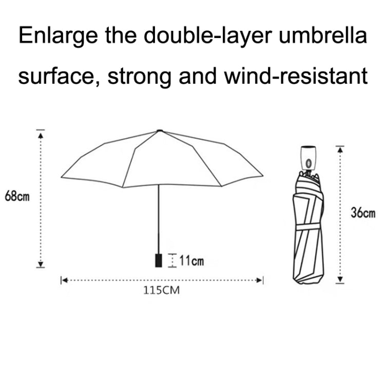 PARACHASE Ten-bone Double-layer Large Windproof Business Automatic Folding Umbrella(Grey) - Umbrellas by PARACHASE | Online Shopping UK | buy2fix