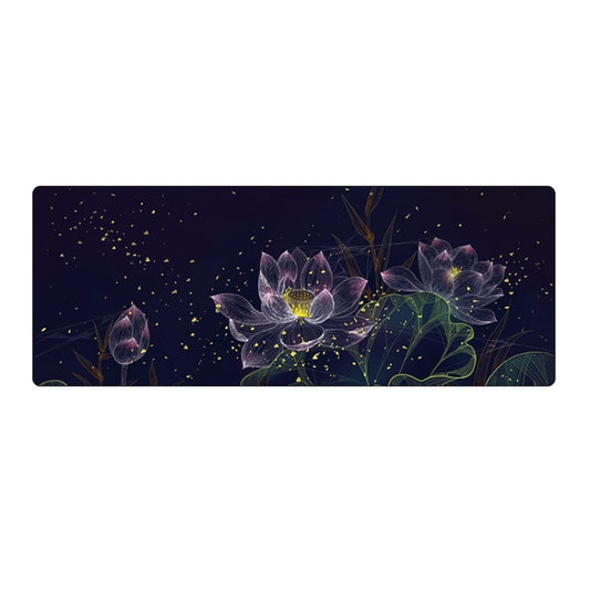 300x800x1.5mm Unlocked Large Desk Mouse Pad(2 Lotus) - Mouse Pads by buy2fix | Online Shopping UK | buy2fix