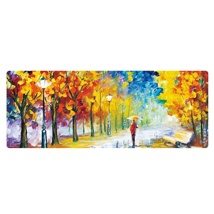 300x800x1.5mm Unlocked Am002 Large Oil Painting Desk Rubber Mouse Pad(Autumn Leaves) - Mouse Pads by buy2fix | Online Shopping UK | buy2fix