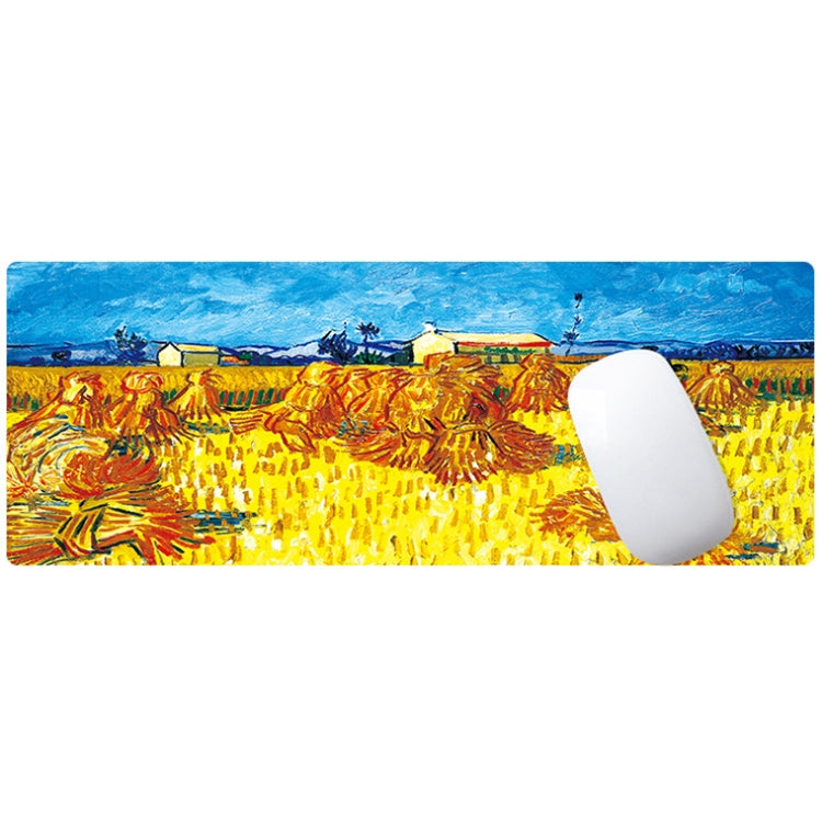 300x800x1.5mm Unlocked Am002 Large Oil Painting Desk Rubber Mouse Pad(Fisherman) - Mouse Pads by buy2fix | Online Shopping UK | buy2fix